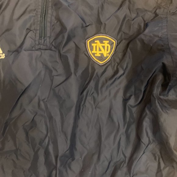 Notre Dame Fighting Irish Adidas 1/4 zip jacket - Picture 3 of 3